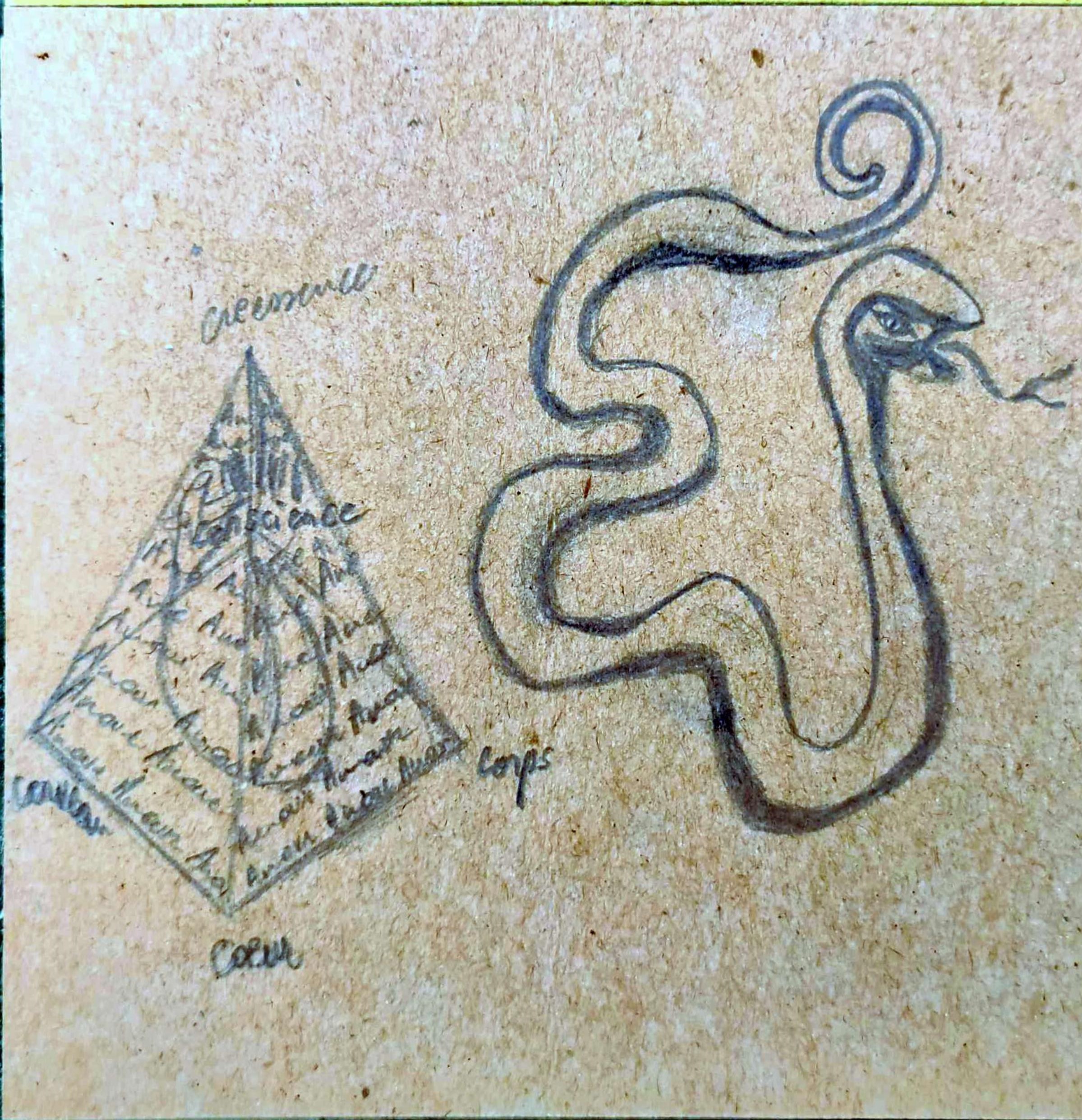 serpent pyramide